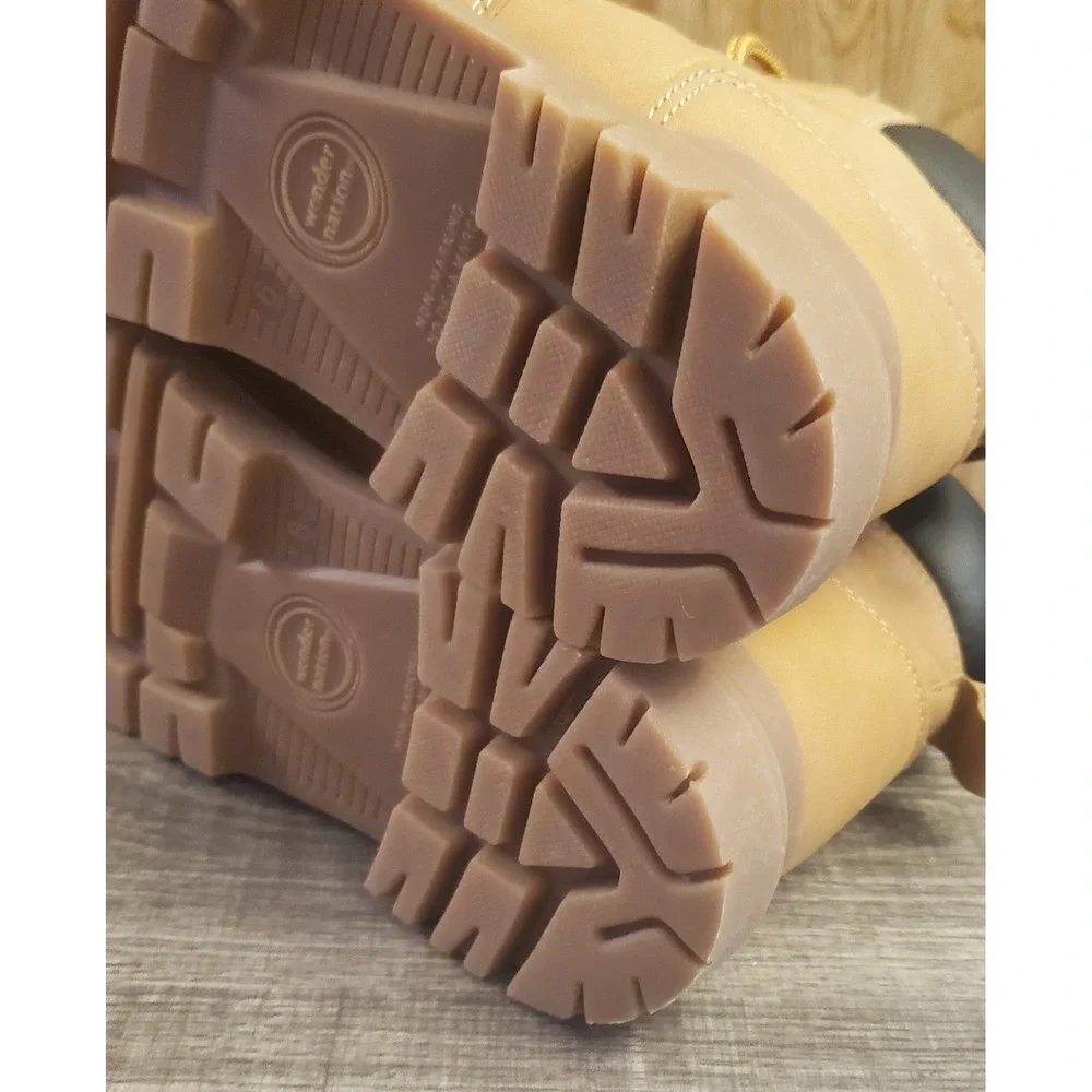 Wonder Nation Brown Lace Up‎ Boots Youth Size 6